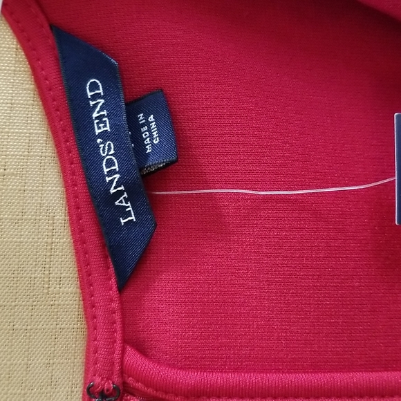 Lands' End Red Dress Size 14 - NWT - Picture 2 of 8